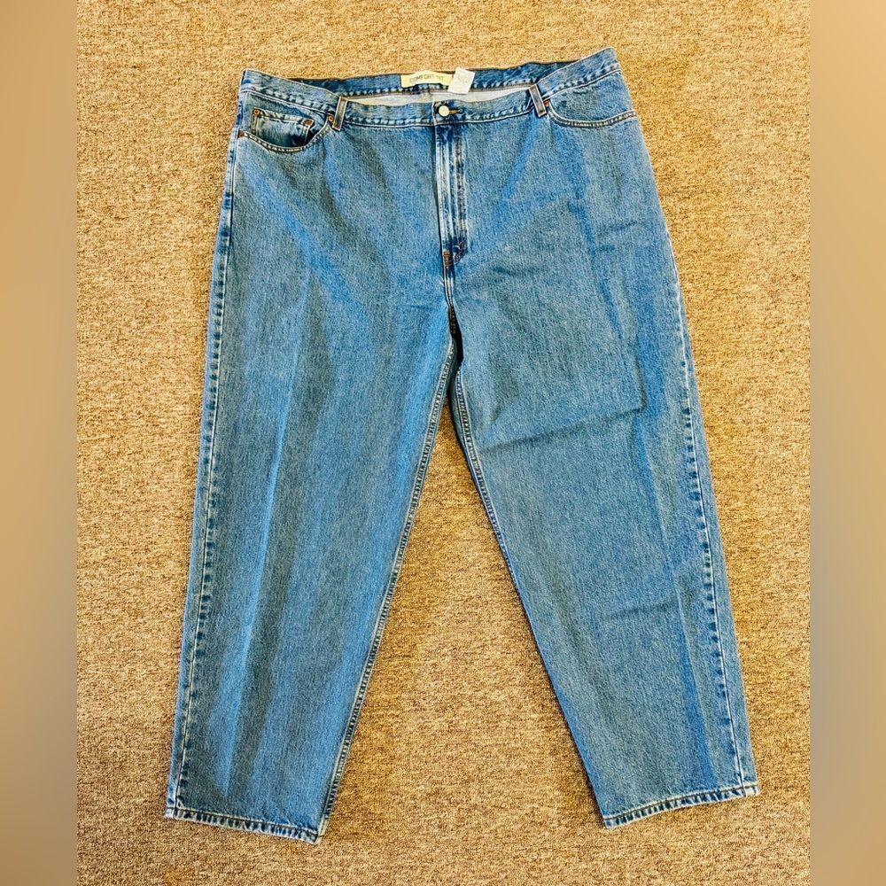 VTG Levis Denim 560 Jeans Mens 50x32 blue Zip Up Straight Y2K Comfort fit.